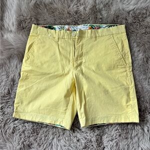 Denim & Flower Light Yellow Men's Shorts